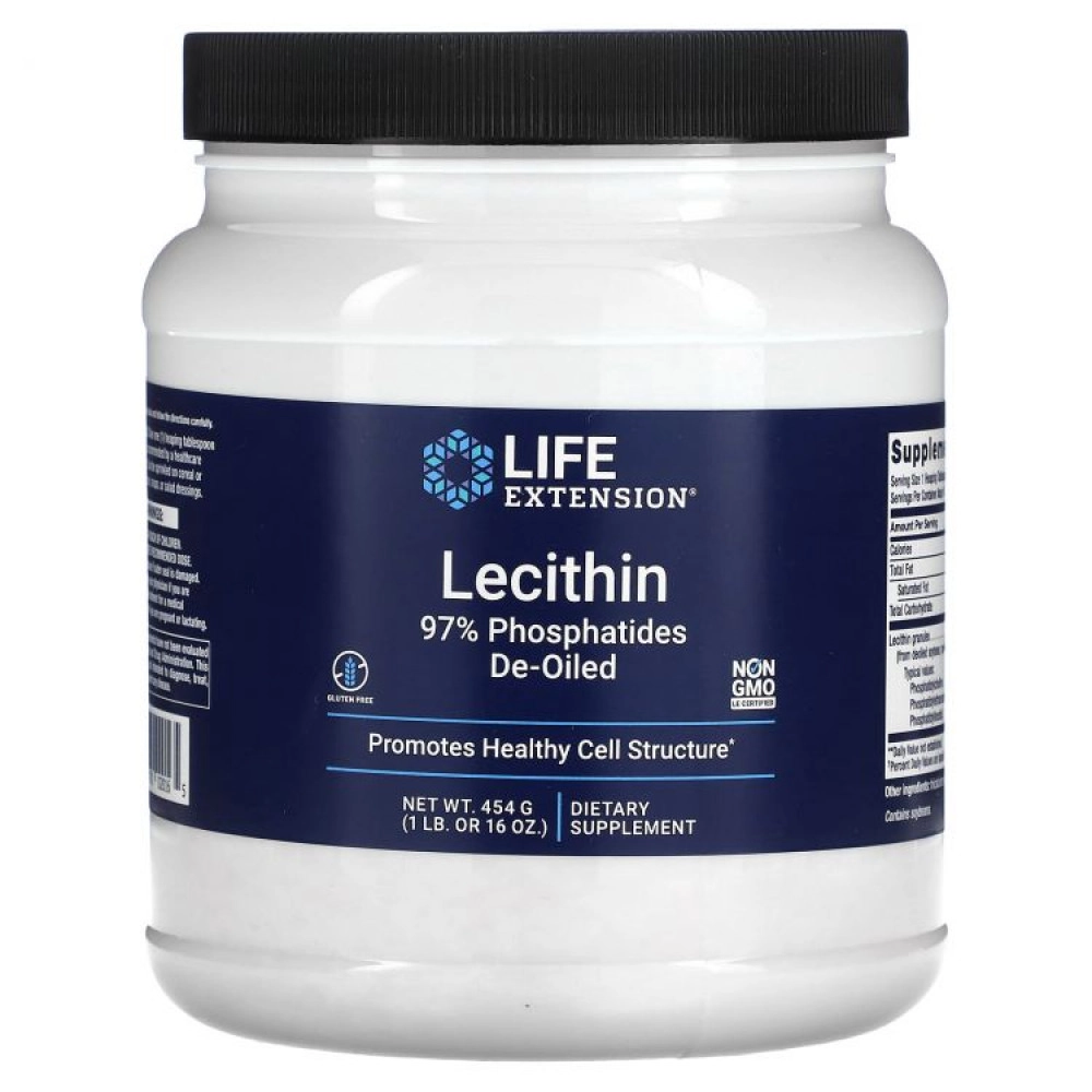 Life Extension, Лецитин, 16 унций (454 г). Life Extension Lecithin 454 грамм,16 унций.