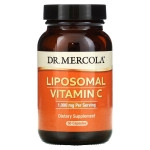 Dr. Mercola,Liposomal Vitamin C, 1000 mg, 60 шт. липосомальный витамин С, 1000 мг, 60 капсул