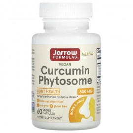 Jarrow Formulas, Curcumin Phytosome с Meriva, Фитосомы куркумина 500 мг, 60 растительных капсул